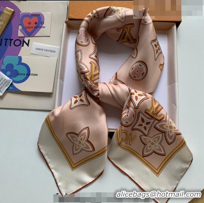 Good Taste Louis Vuitton Silk Sqaure Scarf 90x90cm 061310 Pink 2023