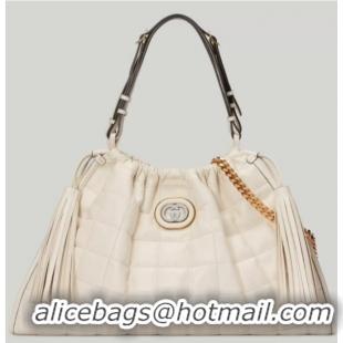 Top Grade GUCCI DECO MEDIUM TOTE BAG 746210 WHITE