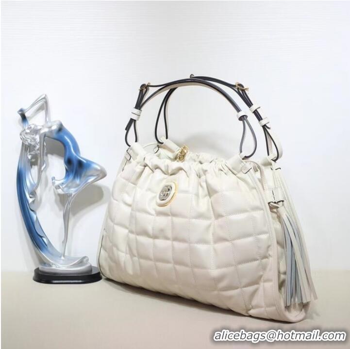 Top Grade GUCCI DECO MEDIUM TOTE BAG 746210 WHITE