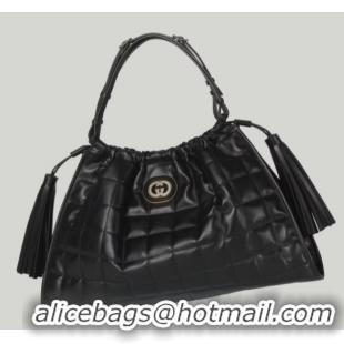 Inexpensive GUCCI DECO MEDIUM TOTE BAG 746210 BLACK