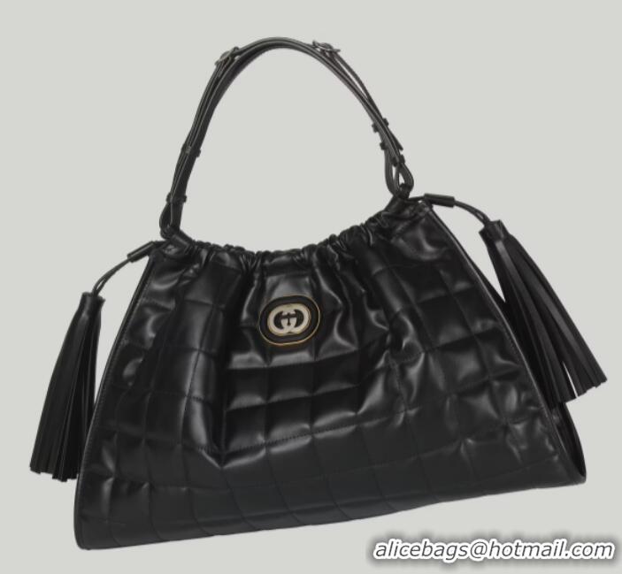 Inexpensive GUCCI DECO MEDIUM TOTE BAG 746210 BLACK