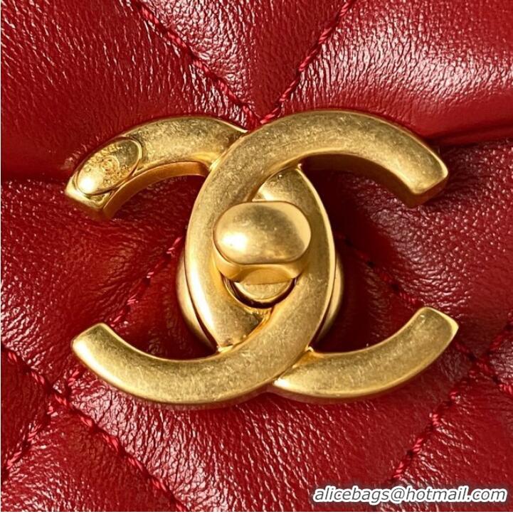 Hot Sell Discount Chanel SMALL FLAP BAG AS3984 Red