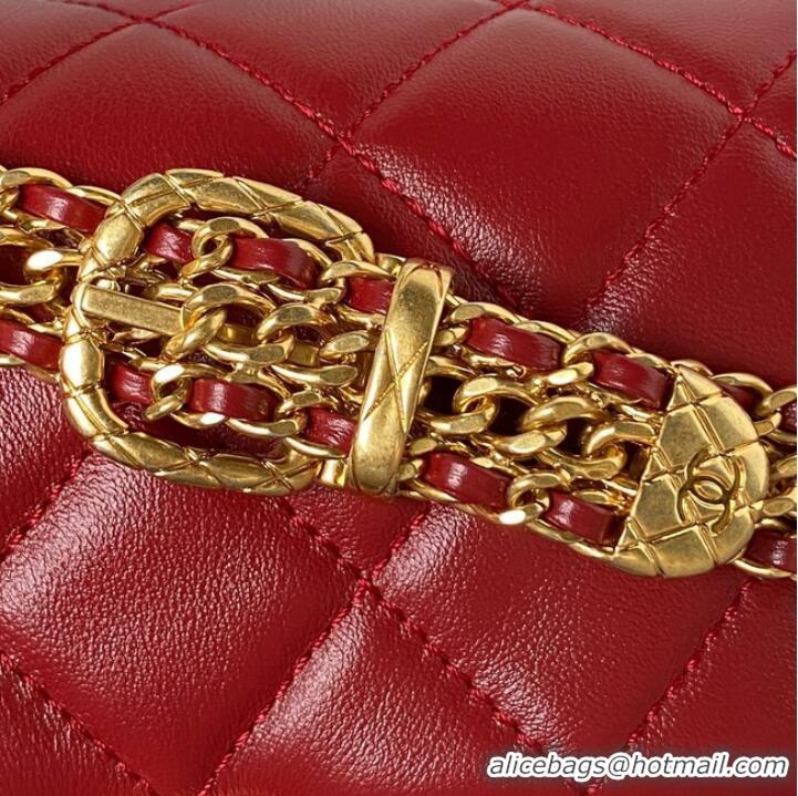 Hot Sell Discount Chanel SMALL FLAP BAG AS3984 Red