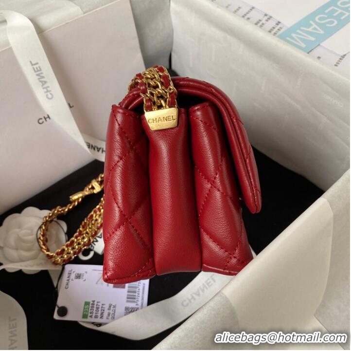 Hot Sell Discount Chanel SMALL FLAP BAG AS3984 Red