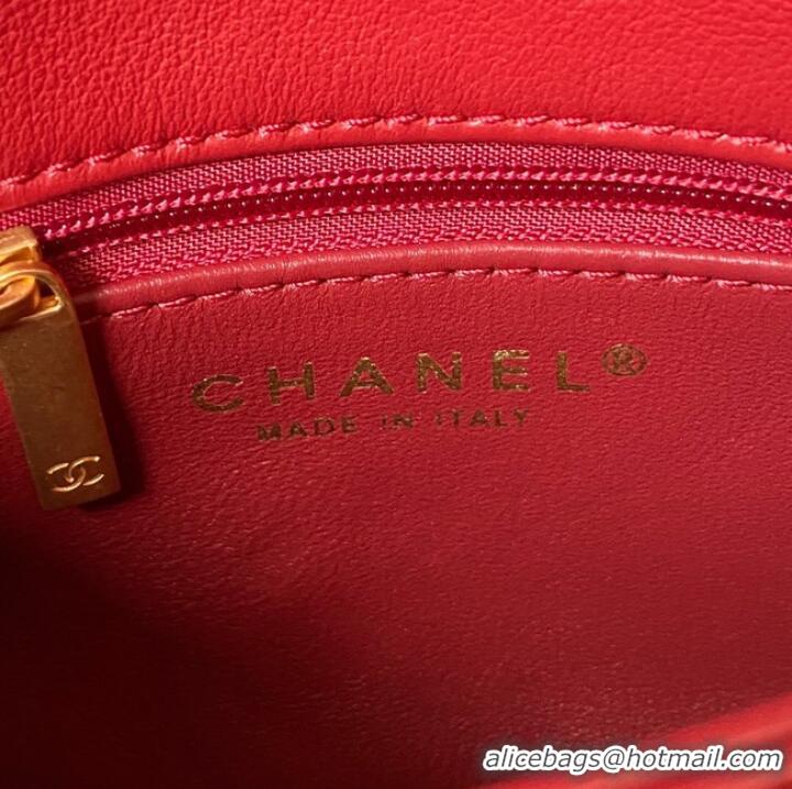 Hot Sell Discount Chanel SMALL FLAP BAG AS3984 Red