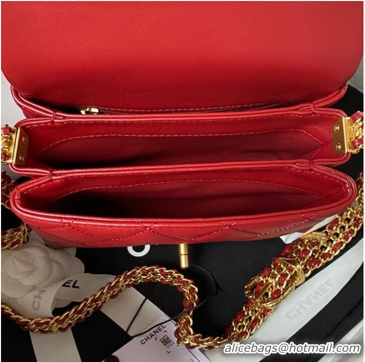 Hot Sell Discount Chanel SMALL FLAP BAG AS3984 Red