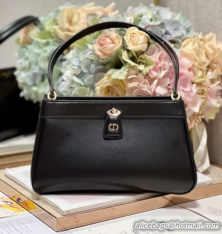 Promotional MEDIUM DIOR KEY BAG Black Box Calfskin M1843OBEQ