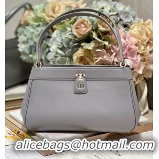 Low Cost MEDIUM DIOR KEY BAG gray Box Calfskin M1843OBEQ