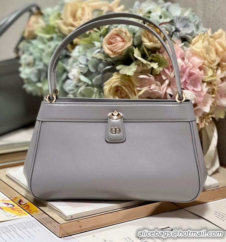 Low Cost MEDIUM DIOR KEY BAG gray Box Calfskin M1843OBEQ