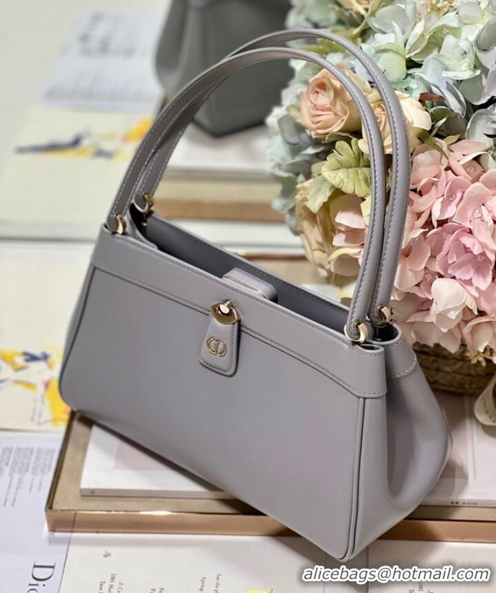 Low Cost MEDIUM DIOR KEY BAG gray Box Calfskin M1843OBEQ