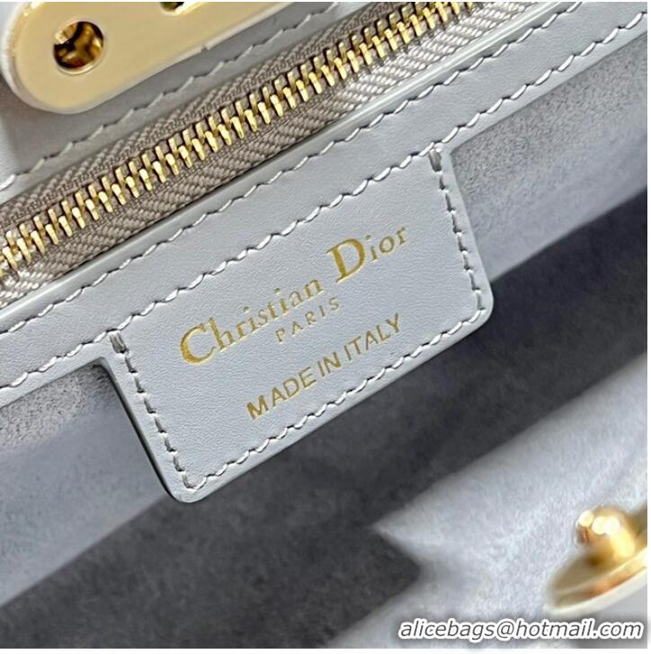 Low Cost MEDIUM DIOR KEY BAG gray Box Calfskin M1843OBEQ