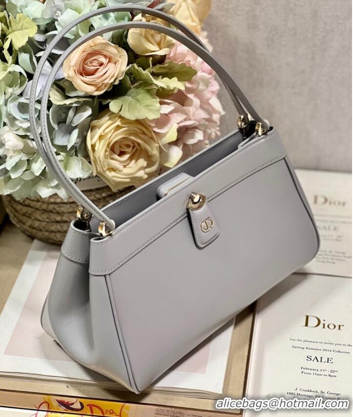 Low Cost MEDIUM DIOR KEY BAG gray Box Calfskin M1843OBEQ