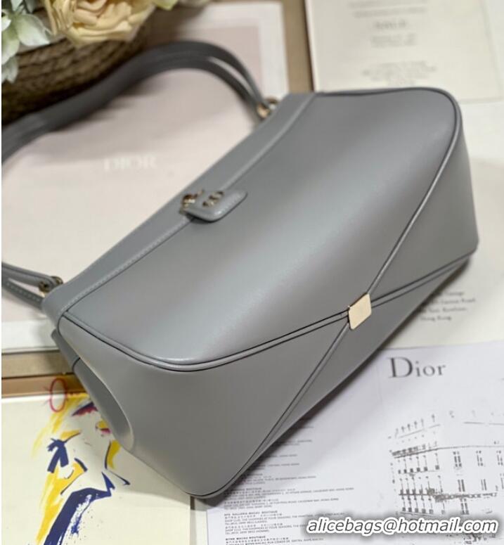 Low Cost MEDIUM DIOR KEY BAG gray Box Calfskin M1843OBEQ