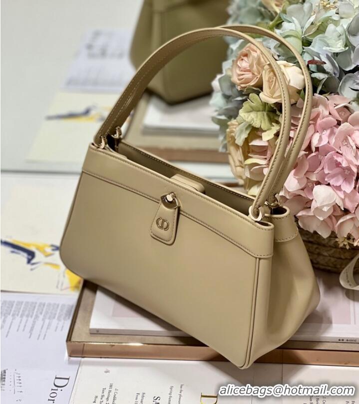 Best Price MEDIUM DIOR KEY BAG Apricot Box Calfskin M1843OBEQ