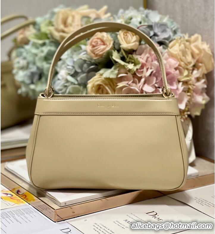 Best Price MEDIUM DIOR KEY BAG Apricot Box Calfskin M1843OBEQ