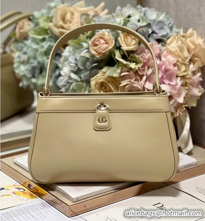 Best Price MEDIUM DIOR KEY BAG Apricot Box Calfskin M1843OBEQ