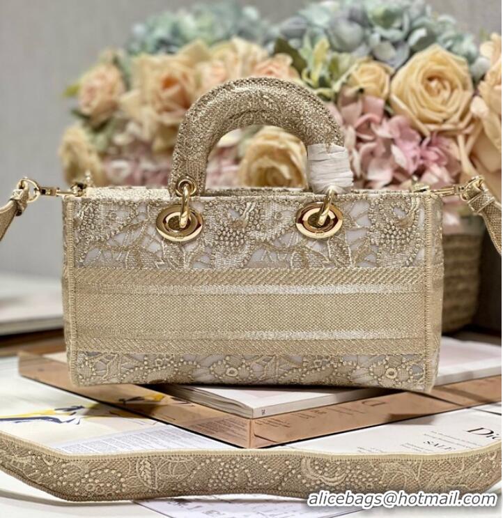 Good Looking SMALL DIOR DIOR BOOK TOTE D-Lace Embroidery 9031-1