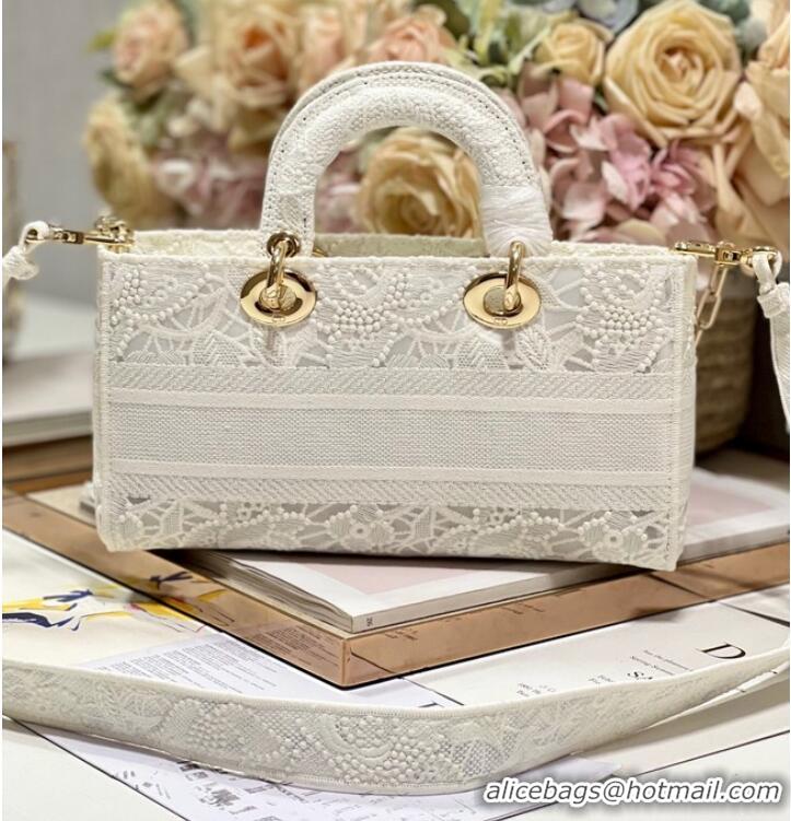 Well Crafted SMALL DIOR DIOR BOOK TOTE D-Lace Embroidery 9031-2