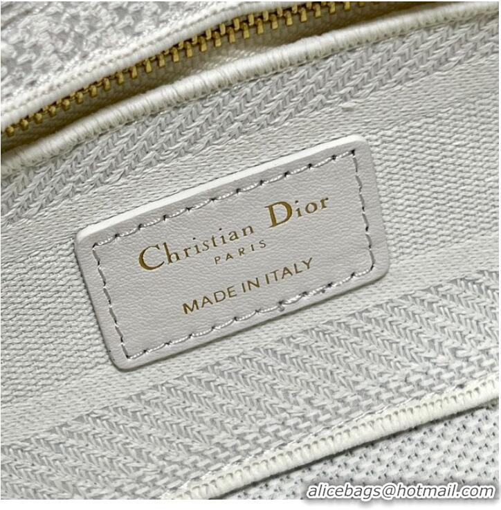 Well Crafted SMALL DIOR DIOR BOOK TOTE D-Lace Embroidery 9031-2