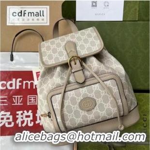 Buy Inexpensive GUCCI BACKPACK WITH INTERLOCKING G 674147 White