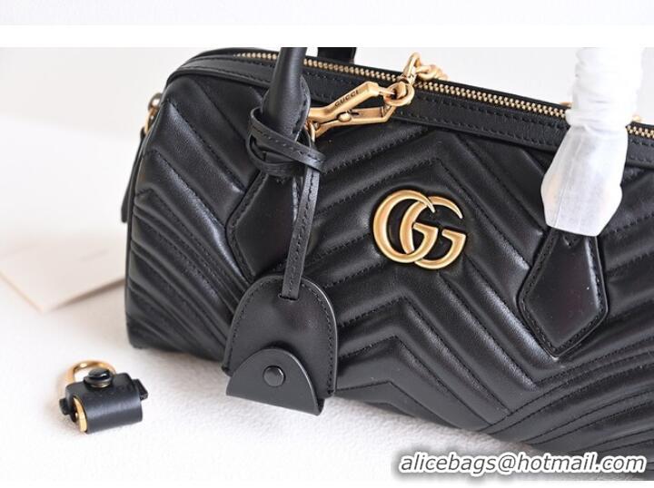 Good Product GUCCI GG MARMONT SMALL TOP HANDLE BAG 746319 black