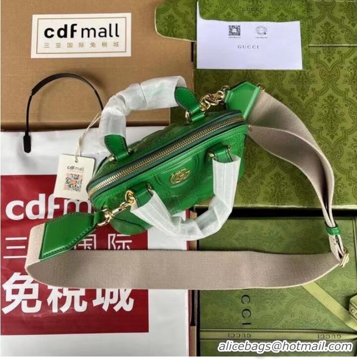 Top Grade GUCCI GG MATELASSE HANDBAG 727793 green