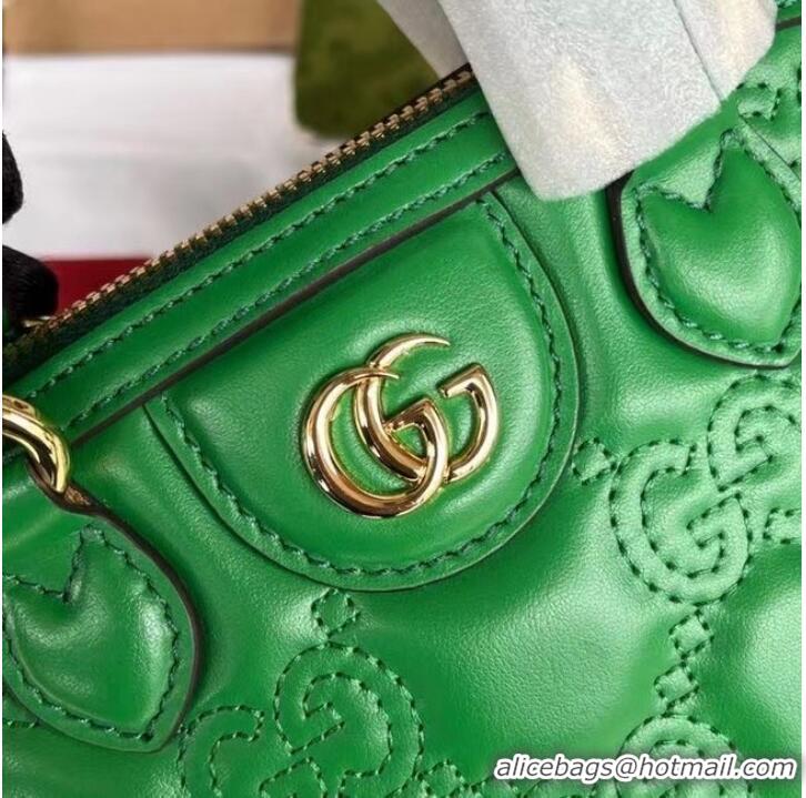 Top Grade GUCCI GG MATELASSE HANDBAG 727793 green