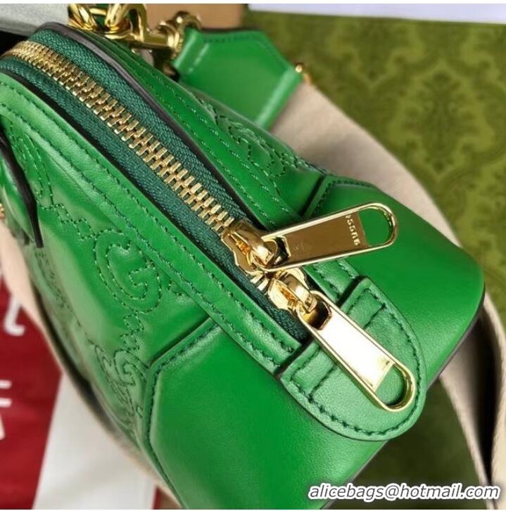 Top Grade GUCCI GG MATELASSE HANDBAG 727793 green