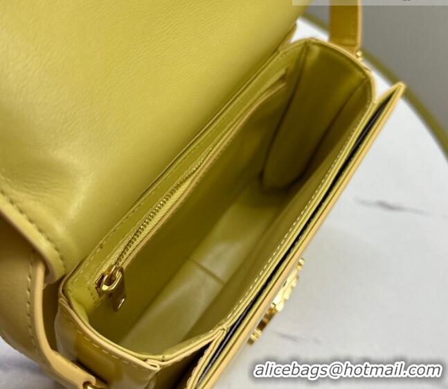 Promotional Celine Mini Teen Cuir Triomphe Bag in Shiny Calfskin 188423 Yellow 2023