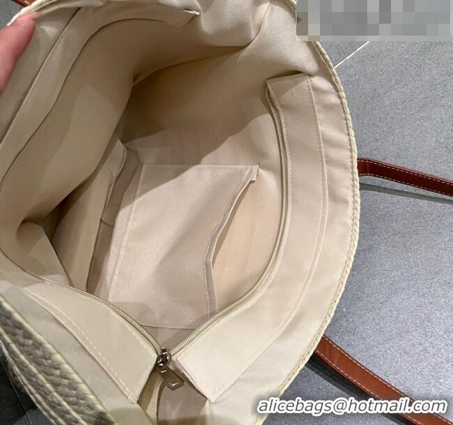 Top Quality Celine Straw Basket Bag 0510 Pale Beige 2023