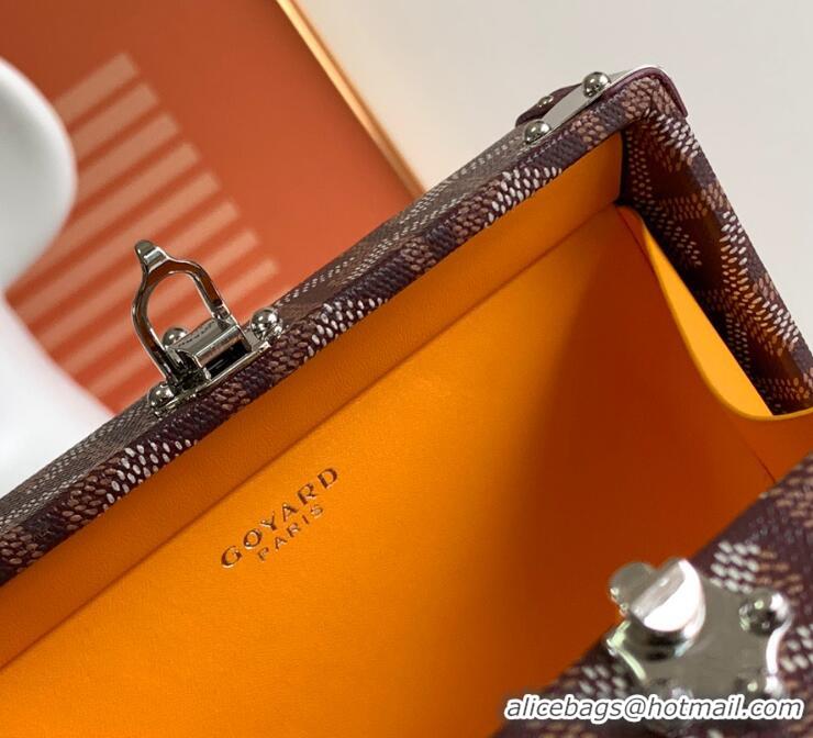 ​Top Grade Goyard Minaudiere Trunk Case Bag G7972 Burgundy