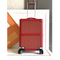 Discount Goyard Bourget PM Trolley Case Wheeled Luggage 20inches GY1647 Red