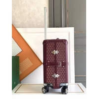 Good Taste Goyard Bourget PM Trolley Case Wheeled Luggage 20inches GY1647 Burgundy