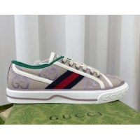 Purchase Gucci Tennis 1977 Sneakers in Jumbo GG Cotton Beige/Lilac Purple 022845