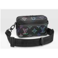 Promotional Louis vuitton Monogram Empreinte Comet Messenger PM M22495 Black Borealis