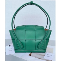 Good Taste Bottega Veneta Samll Arco Tote Bag in intreccio Smooth Calfskin 575943 Green 2023