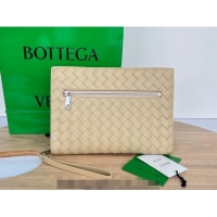 Pretty Style Bottega Veneta Men's Small Classic Intrecciato Document Case 693675 Beige 2023