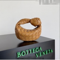 Super Quality Bottega Veneta Candy Jodie Bag in Intreccio Leather 730828 Brown 2023