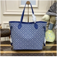 Inexpensive Louis vuitton Monoglam Canvas Neverfull MM M40995 Blue