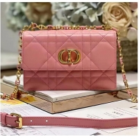 Promotional Dior MISS CARO MINI BAG Macrocannage Lambskin S5169UD PINK