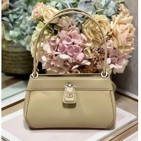 Luxury Discount SMALL DIOR KEY BAG Box Calfskin M1844O Sand-Colored