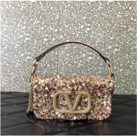 Good Product Valentino Baguette Mini sequin and leather bag 8BS017A-1