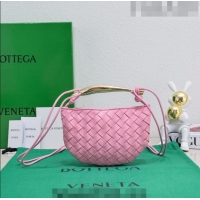 Good Product Bottega Veneta Mini Sardine Bag in Intrecciato Leather 744267 Pink 2023