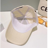 Super Quality Celine Triomphe Baseball Cap In Cotton CE8541 Cream