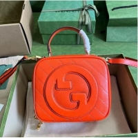 Inexpensive GUCCI BLONDIE TOP HANDLE BAG 744434 Orange