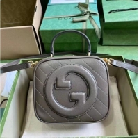 Pretty Style GUCCI BLONDIE TOP HANDLE BAG 744434 Brown