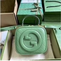 Good Product GUCCI BLONDIE TOP HANDLE BAG 744434 Light green