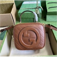 Big Discount GUCCI BLONDIE TOP HANDLE BAG 744434 Cuir