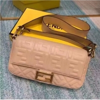 Hot Sell Cheap Fendi BAGUETTE Shoulder Bag 8BR600 Light Pink