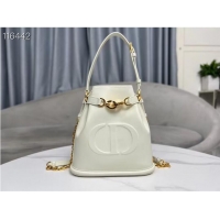 Top Grade MEDIUM CEST DIOR BAG CD-Embossed Calfskin M2271UBHA Latte